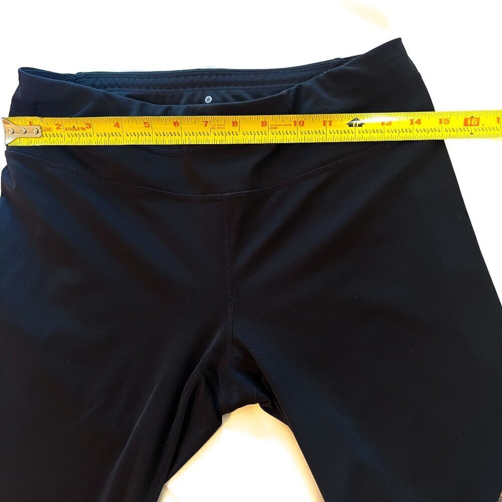 Athleta M Asymmetrical Mesh Sonar Yoga Tight Leggings Medium - Picture 9 of 13